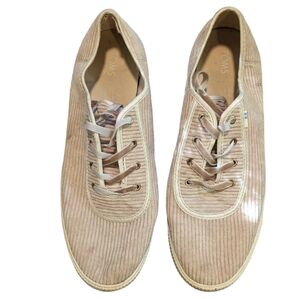 TOMS Oxford Tan Corduroy Carmel Lace Up Sneakers Size 9.5